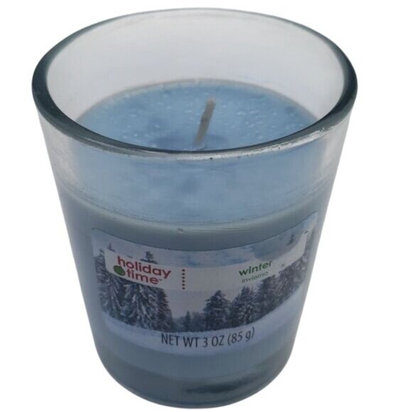 Holiday Time WINTER Scent 3oz Glass Jar Candle with Plastic Lid * Set of 12 - Picture 4 of 6